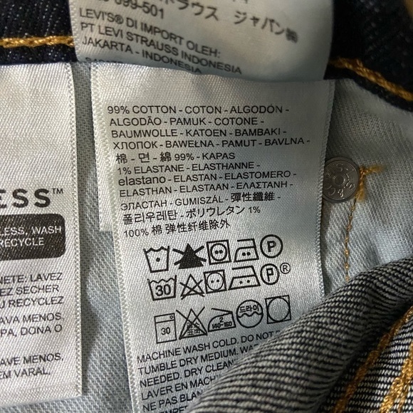 Men! NWT Levi's 541 Athletic Taper Jeans Dark Wash size 40x32 - Picture 9 of 9